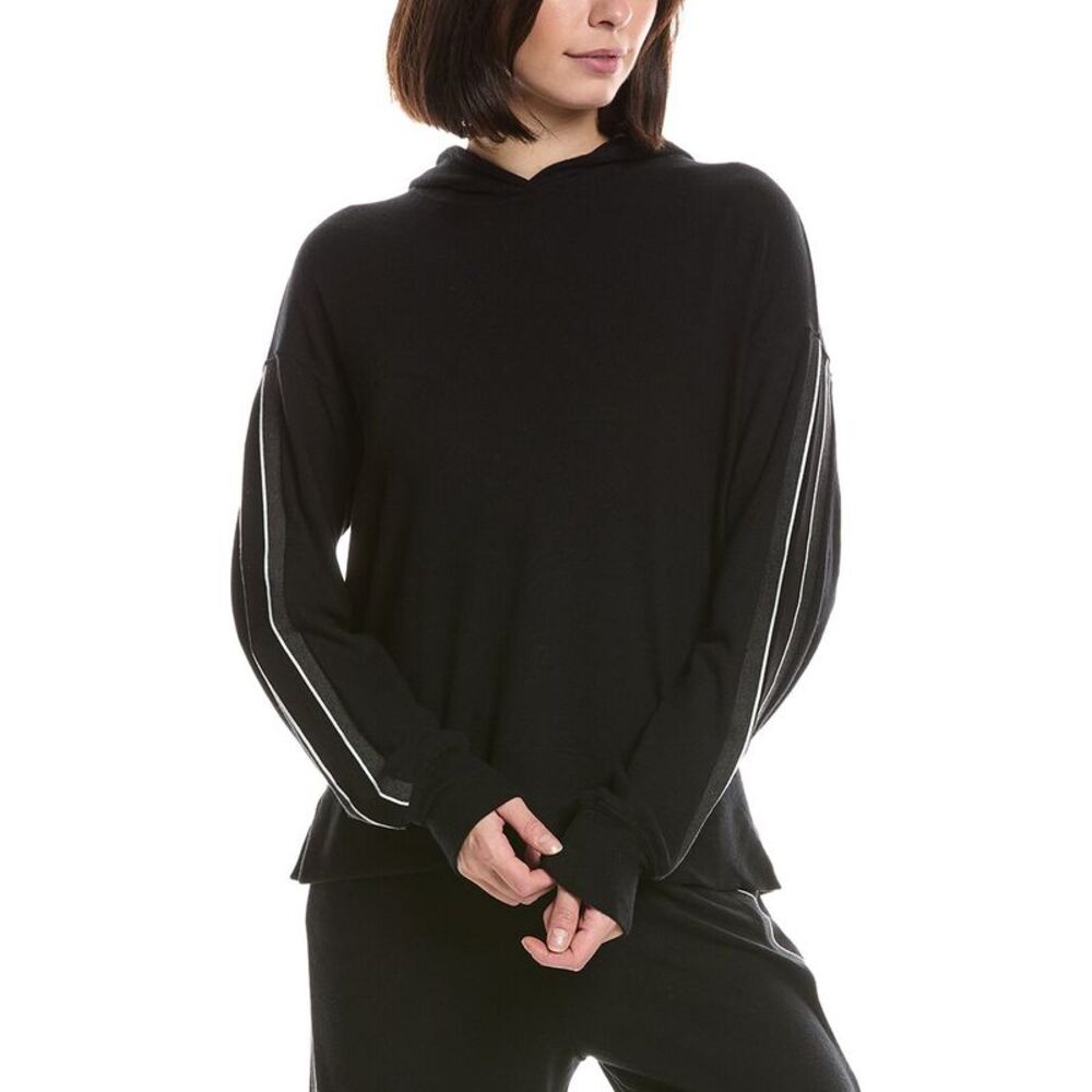 Michael Stars Womens Taryn Hoodie, Black